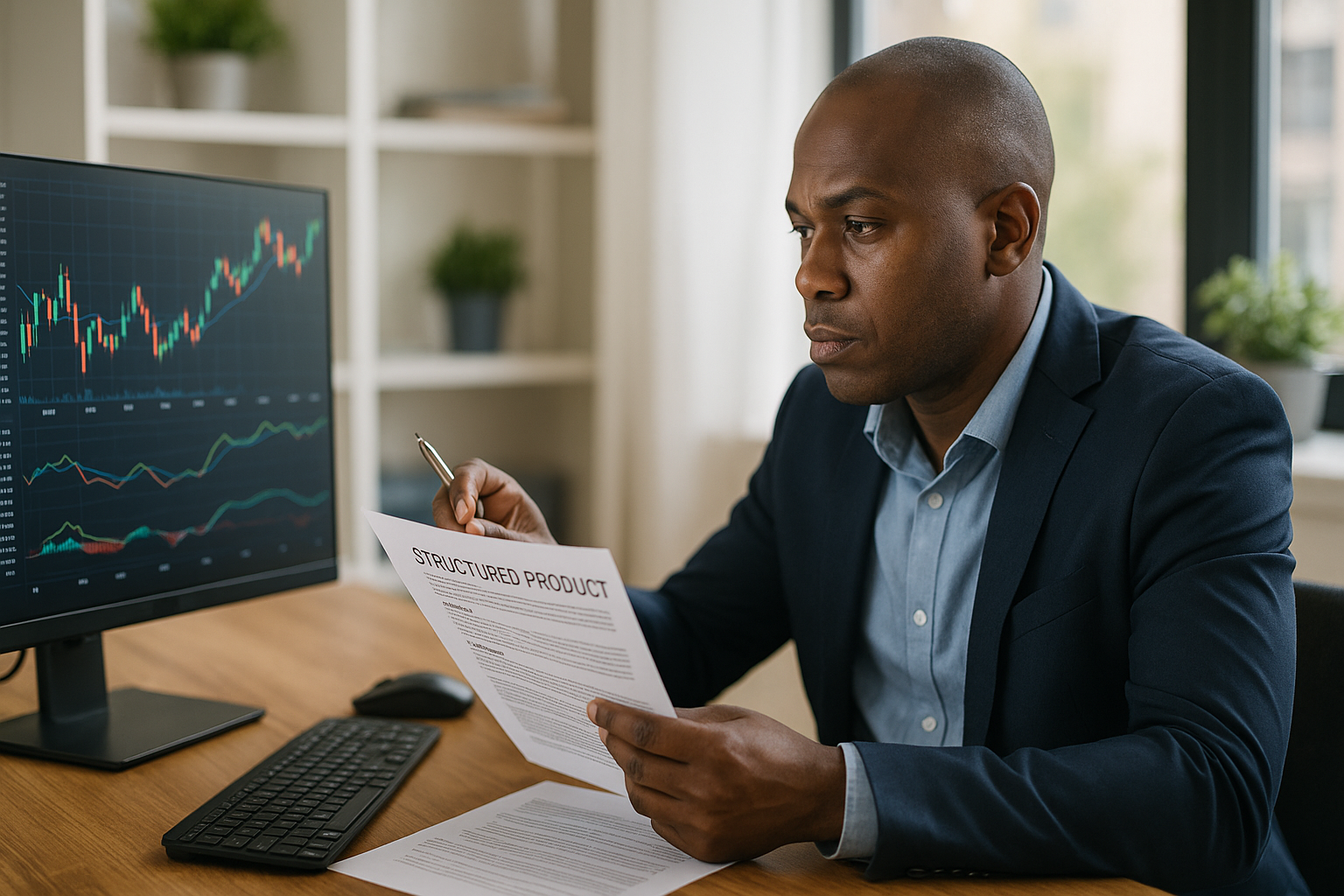South African investor using structured products to balance growth potential and downside protection
